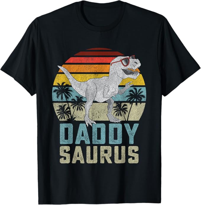 Daddysaurus and Mamasaurus - T Rex Dinosaur T-Shirt