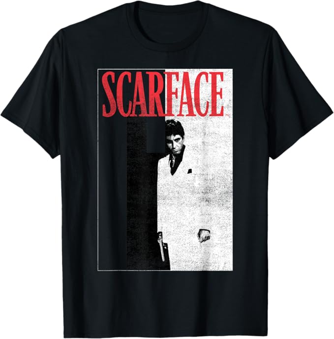 Scarface Distressed Movie Poster Photo T-Shirt