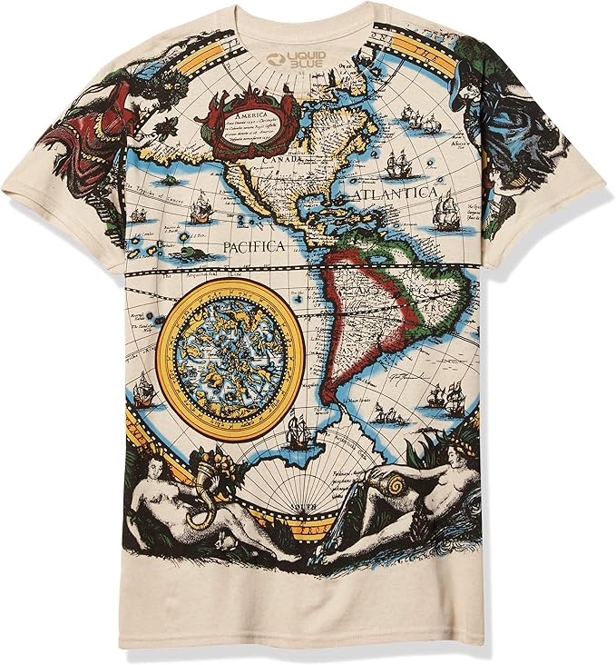 Old World Map T-Shirt