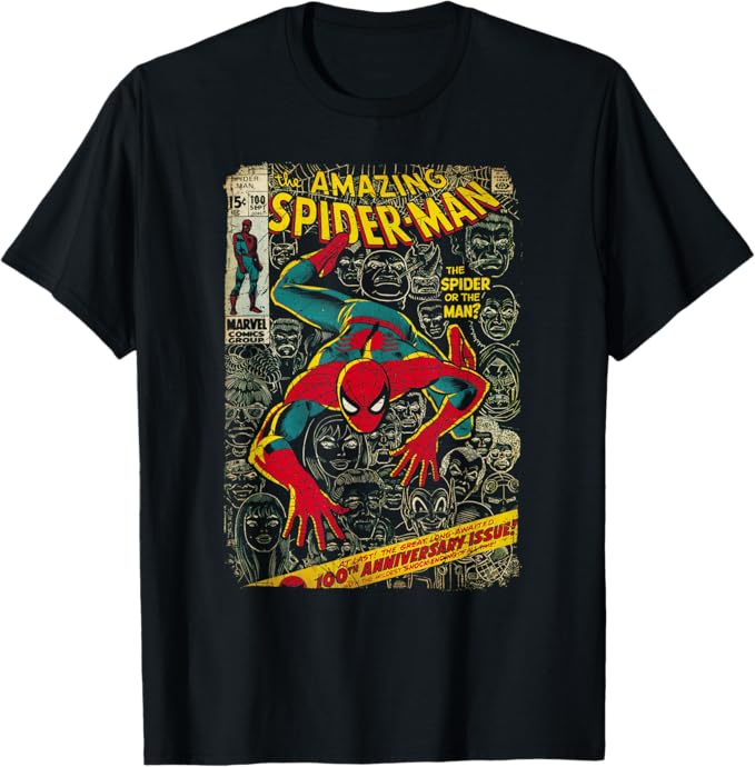 Marvel Spider-Man - Comic Book Anniversary Short Sleeve T-Shirt