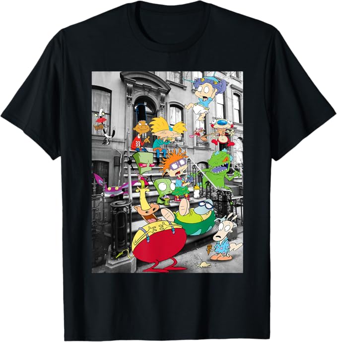 Nickelodeon - Classic Hanging On Stoop T-Shirt