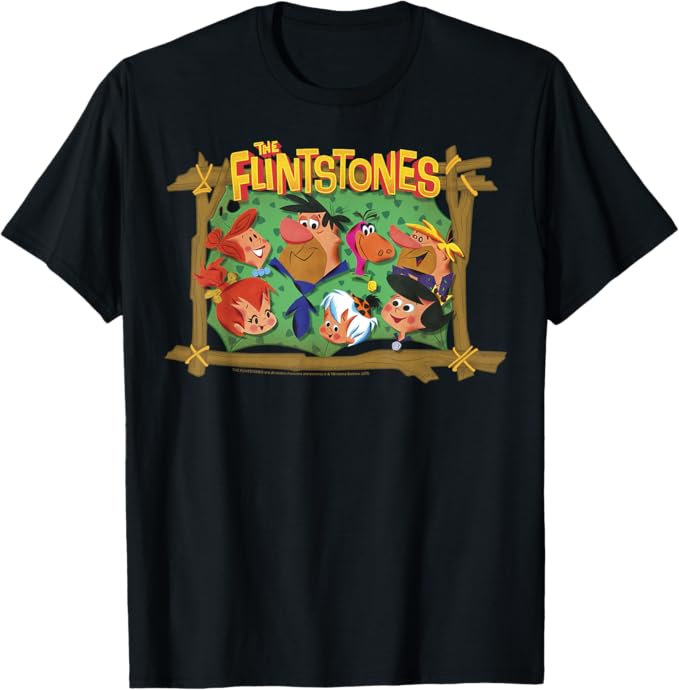 Flintstones - Framed Family Portrait T-Shirt